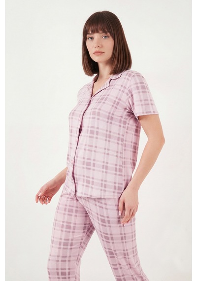 Lela Bayan Pijama Takımı 65750101y Pudra
