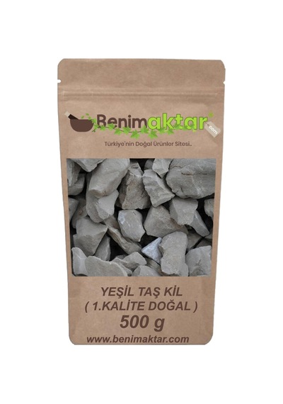 BenimAktar Yeşil Kil Taş 1.Kalite Yenilebilir Temiz 500 Gr