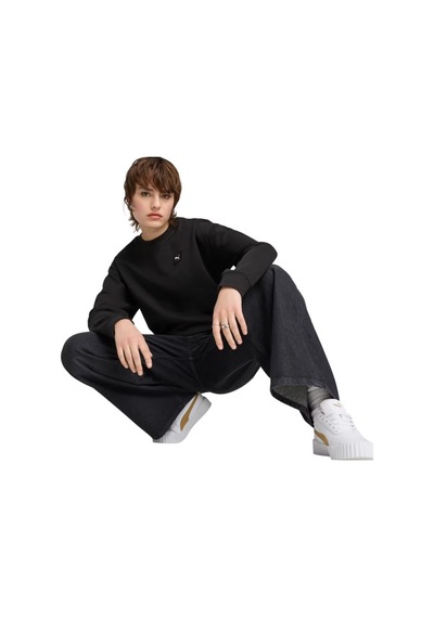 Puma Ess Elevated Comfort Crew Siyah Kadın Sweatshirt 68501701 Siyah