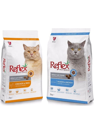 Reflex Tavuklu + Balıklı Yetişkin Kedi Maması 2 x 2 KG