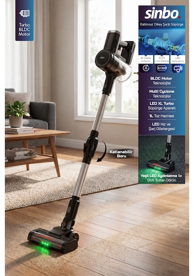 Sinbo SVC-8642 Kablosuz Dikey Süpürge