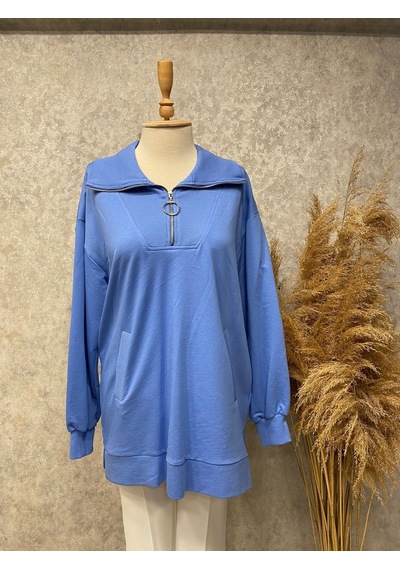 Ikoll 23y270032 Levidor Sweat Shirt Dik Yaka Fermuarlı 001