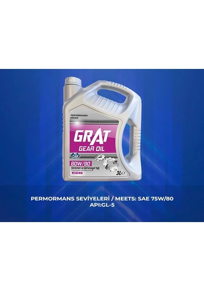 Grat 680903 Şanzıman Yağı 3 Litre 80w90 Apı Gl-5 6 Adet