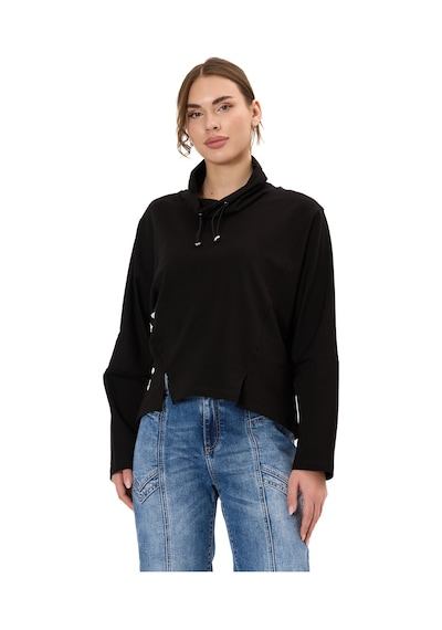 Cipo & Baxx Wl369 Kadın Kapüşonlu Hoodie Sweatshirt Rahat Şık Ve Sokak Stiline Uygun Siyah