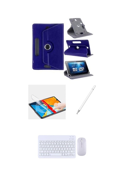 Apple Uyumlu iPad 10.nesil 10.9'' 2022 4in1 Set Klavye Mouse Kılıf Kalem Ekran Koruyucu