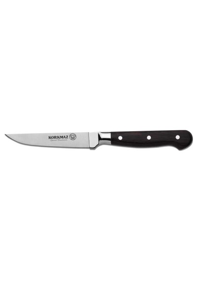 Korkmaz Sürmene 9,5 cm Soyma Bıçağı Siyah
