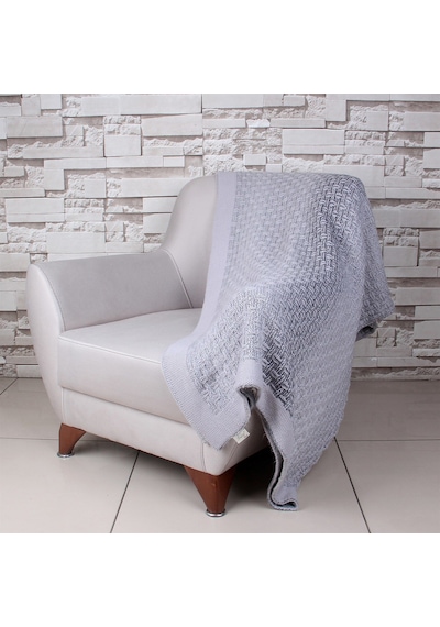 Betires Home Ta15009 Örgü Koltuk Şalı Gri