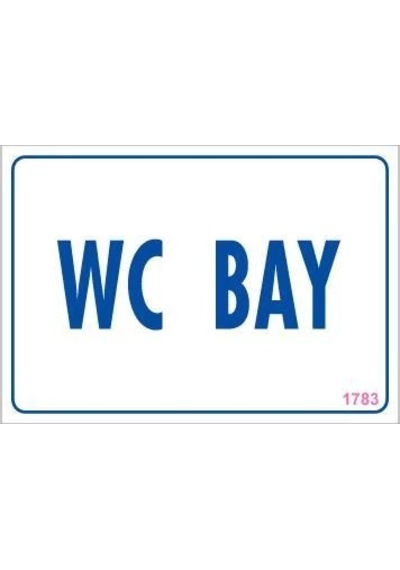 Mey Najmaddin Wc Uyarı Levhası 17,5x25 Kod:1783 Najmaddin