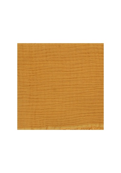 Unisex Sarı Püsküllü 4 Kat Battaniye 80x120 Çok Renkli