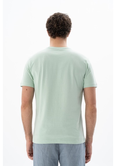 AR-MA Arma Erkek Regular Fit Bisiklet Yaka Tişört Y25344406101 Yeşil