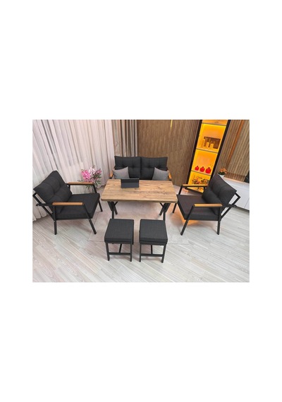 Houseart Mila ,model, Balkon, Bahçe, Cafe, Metal Koltuk Takımı, Bahçe Takımı , Çay Seti, 2+1+1 , Yemek Masası , Balkon Mobilyası Antrasit Houseart Mila ,model, Balkon, Bahçe, Cafe, Metal Koltuk Takımı, Bahçe Takımı , Çay Seti, 2+1+1 , Yemek Masası , Balkon Mobilyası Antrasit