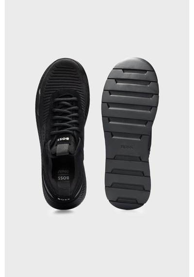 Boss Logolu Sneaker Ayakkabı Erkek Ayakkabı 50498245 001 Siyah