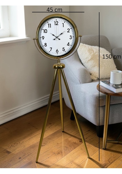 Gold Tripod Ayaklı Lüks Saat