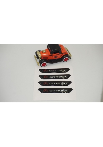 Citroen Logo C Elysee Kapı Kenarı Koruma Metalize Damla Desen 3M