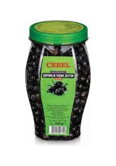 Cebel Siyah Zeytin İri Taneli 1400 Gr