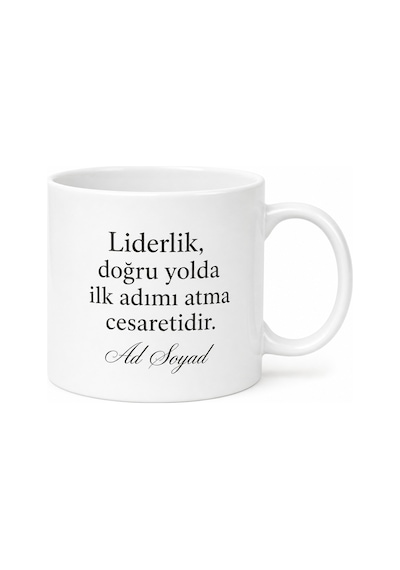 Müdür İçin Mesajlı Hediyelik Baskılı Kupa Bardak İş Hediyesi Ofis Beyaz / Çok Renkli