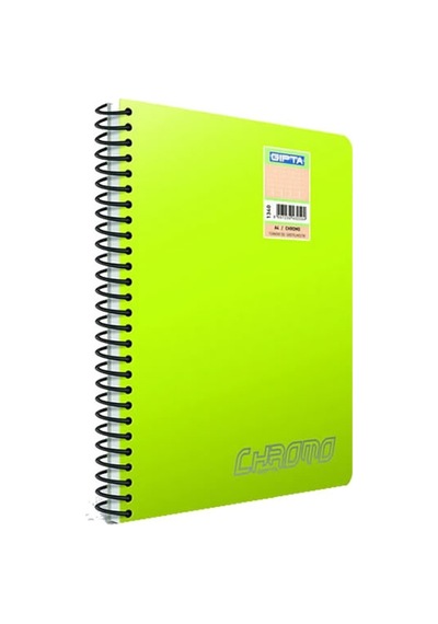 Gıpta Chromo A4 200 Yaprak Çizgili Spiralli Defter