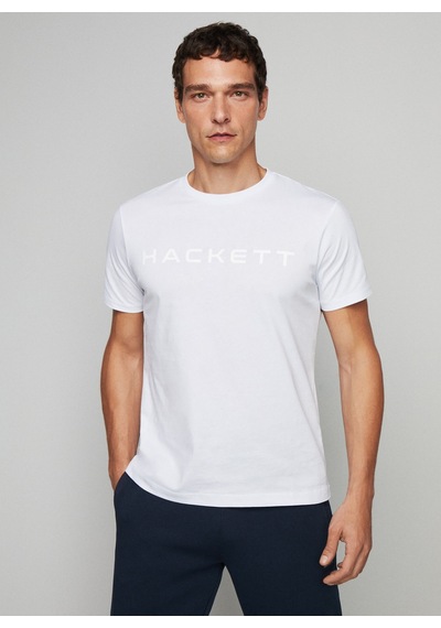 Hackett Beyaz Erkek %100 Pamuk Slim Fit T-shirt Hm500713