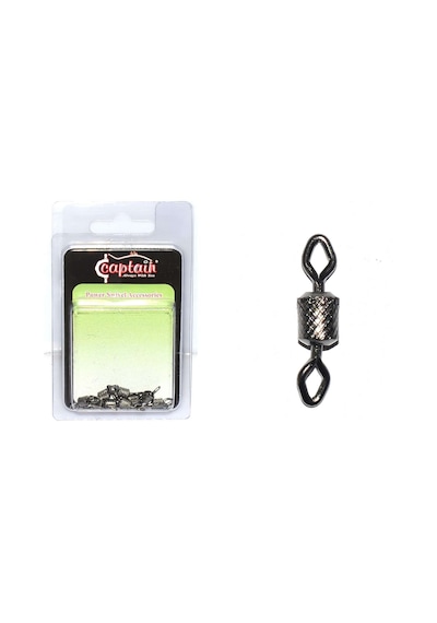 Captain 5005 Elmas Gözlü Fırdöndü 10lu Paket Black Nikel Standart - 3