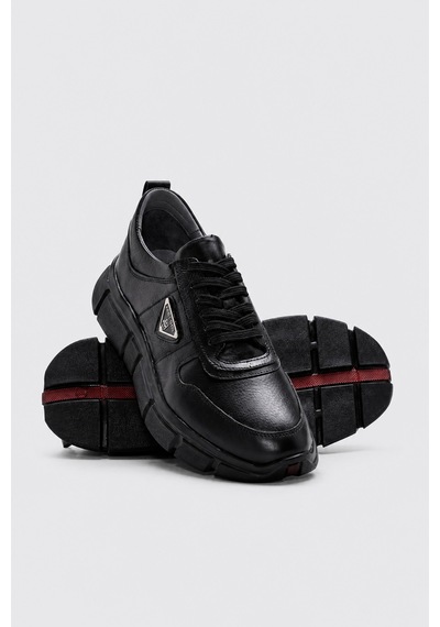 Fast Step Hakiki Deri Siyah Floter Erkek Casual 396maprd030