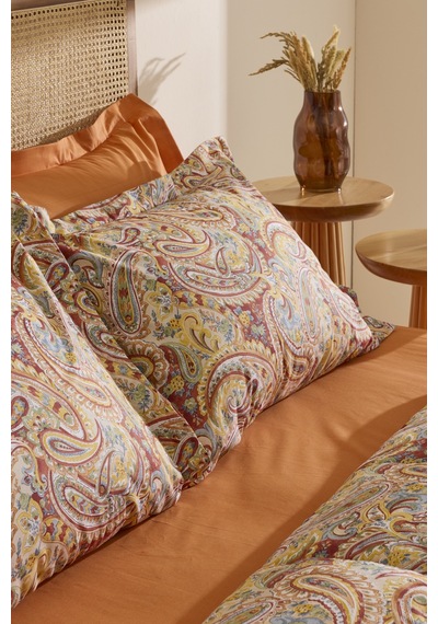 Karaca Home Sahran %100 Pamuk Wellsoft Çift Kişilik Comfort Set Orange Turuncu