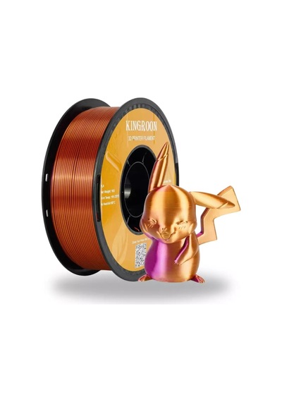 Kingroon Çift Renk Altın - Mor Pla Silk Filament 1.75 Mm 1000gr