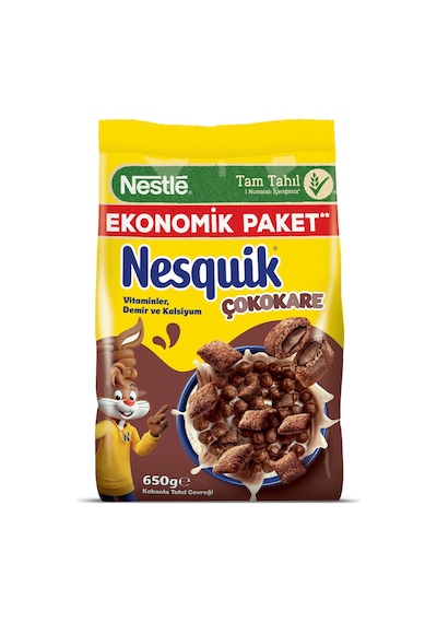 Nesquik Çokokare Çikolatalı Mısır Gevreği 650 G - 5 Adet Tarı