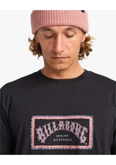 Quiksilver Billabong Yazı Baskılı Erkek Tişört Ebyzt00341 Siyah