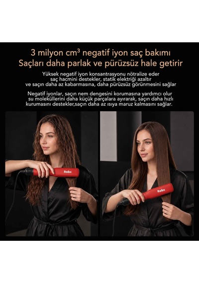 Robx Airflow Islak Ve Kuru Hava Üflemeli Saç Düzleştirici