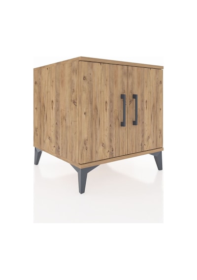Kronos Komodin 2 Raflı 2 Kapaklı 60x59x64 Çam-çam Çam