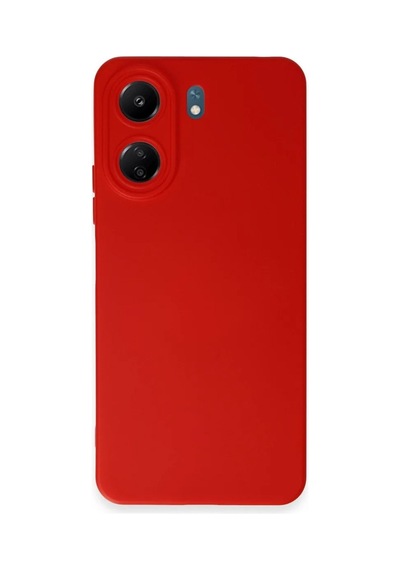 Magicool Xiaomi Redmi 13c Kılıf Nano İçi Kadife Silikon - Kırmızı