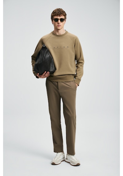 Lufian Cooper Erkek Sweatshirt Kum Kum 112030177100580 Kum
