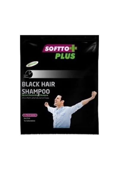 Softto Plus Şampuan 25ml. Black Hair Tüm Saç Tipleri