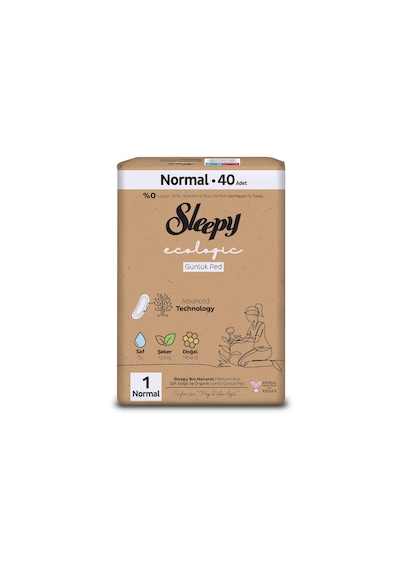 Sleepy Ecologic Premium Plus Günlük Ped Normal Ped 40 Adet