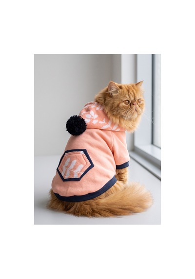 Apeachy Pink Kedi Polar Sweatshirt Sıcak Tutan Yumuşak Kedi Kıyafeti Apeachy Pink Kedi Polar Sweatshirt Sıcak Tutan Yumuşak Kedi Kıyafeti