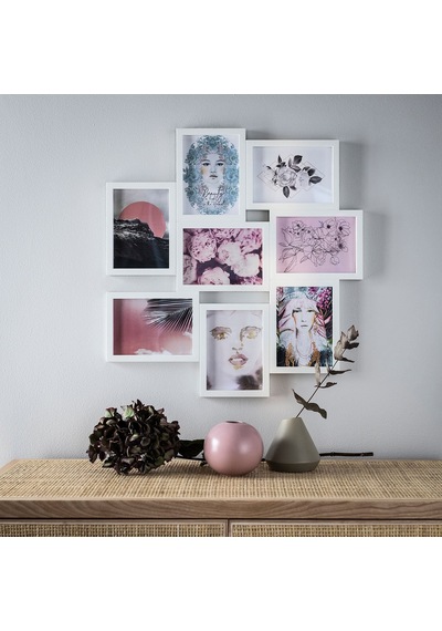 Ikea Vaxbo 8 Fotoğraflı Kolaj Çerçevesi 13 X 18 Cm Beyaz