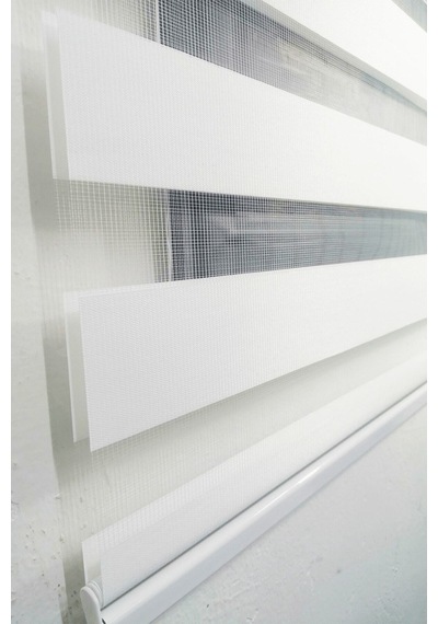Beyaz Bambu Zebra Stor Perde