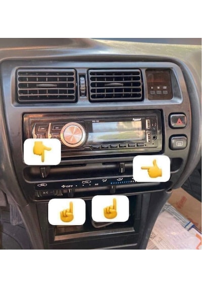 Toyota Corolla Efsane Kasa Kalorifer Düğmesi 4 Adet 1993-1999
