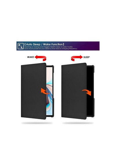 Samsung Galaxy Tab A9+ Plus 11 Inç Tablet Uyumlu 360 Döner Pu Deri Kılıf Seti Sm-x210 Kılıf