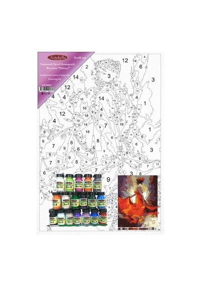 Artebella Numaralı Tuval Kompozit Boyama Antb0005 "Dansçı"35X50 C