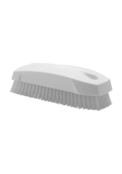 6440, Beyaz - 64405 Tırnak Fırçası, Polyester, 2,5 Cm - 2,5 Cm X 10 Cm - 1,3 Cm, Beyaz