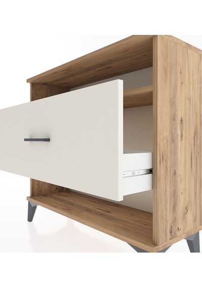 Arges Şifonyer Tek Raflı Tek Çekmeceli 88x30x80 Çam-aytaşı Atlas Çam