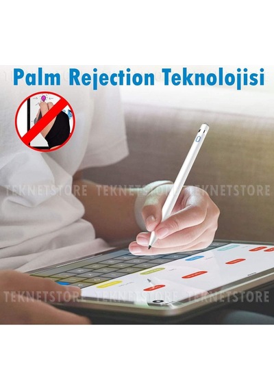 Eli Algılamayan Apple Uyumlu iPad  9. Nesil 10.2 Inç Yazı Çizim Tasarım Tablet Kalemi Dokunmatik