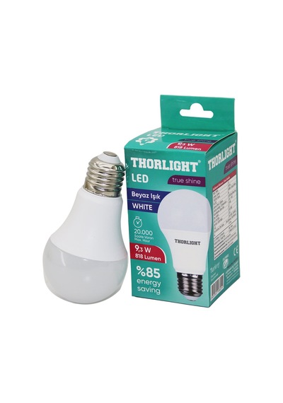 Thorlıght A-6009-b E27 Beyaz Led Ampul 9.3w - 10'li Paket Diğer