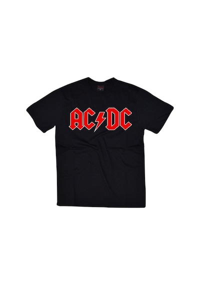 Stoned&Fame Unisex Siyah Ac-dc Baskılı T-shirt SIYAH