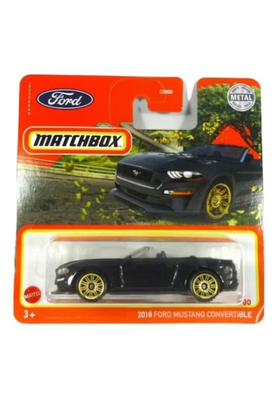 Matchbox 2018 Ford Mustang Convertible 1/64 Siyah - Gvx97 Siyah