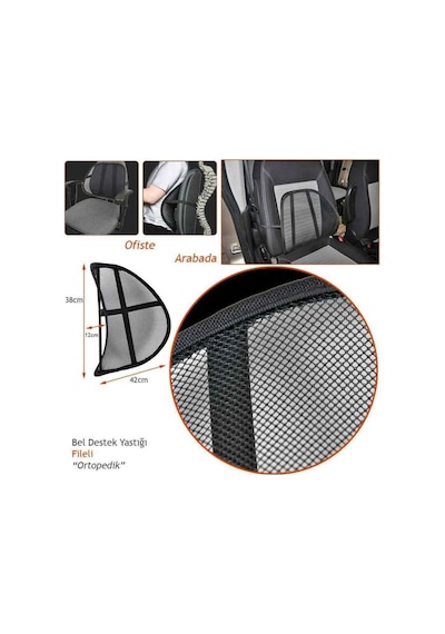 Bel Arkası Sırtlık Ortopedik Siyah Br4819001