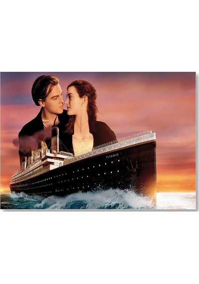 Cakasepetim Titanik Rose Ve Jack Film Görseli Ahşap Mdf Tablo