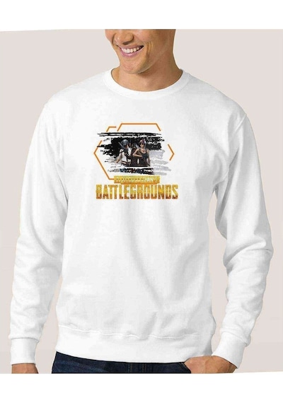 Pubg Playerunknown'S Battlegrounds Winner Baskılı Erkek Sweat (534643063)