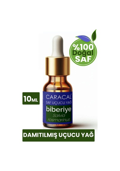 Caracal Saf Biberiye Yağı 10ml Doğal Biberiye Uçucu Yağı 10 ML